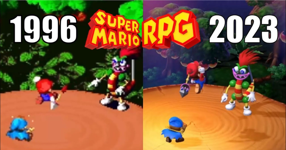 Comparaison Snes Switch Super Mario RPG