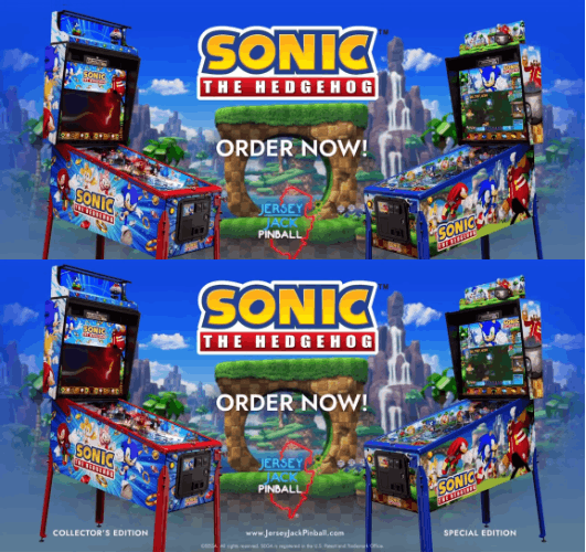 flipper sonic jersey jack pinball steve ritchie