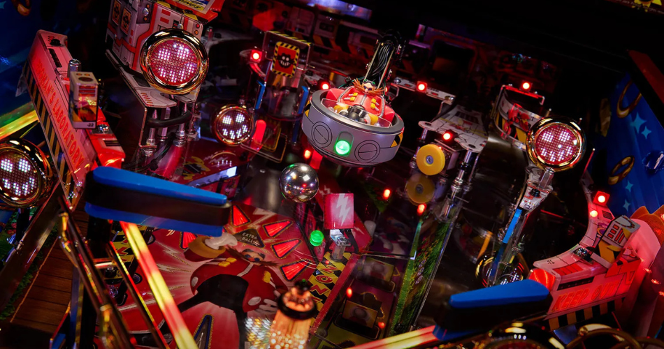 Upper Playfield Dr Eggman Flipper Sonic