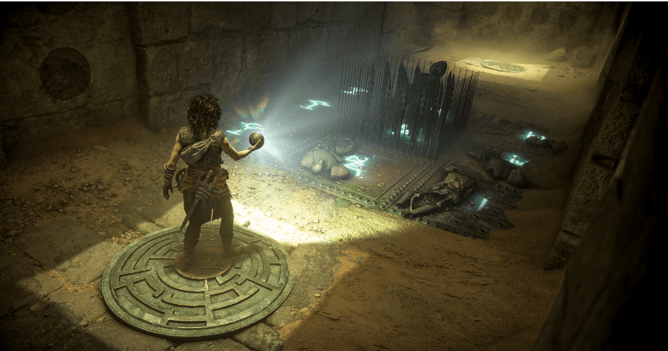 Résolution d'une énigme de lumière avec le prisme minoen dans Resonance A Plague Tale Legacy