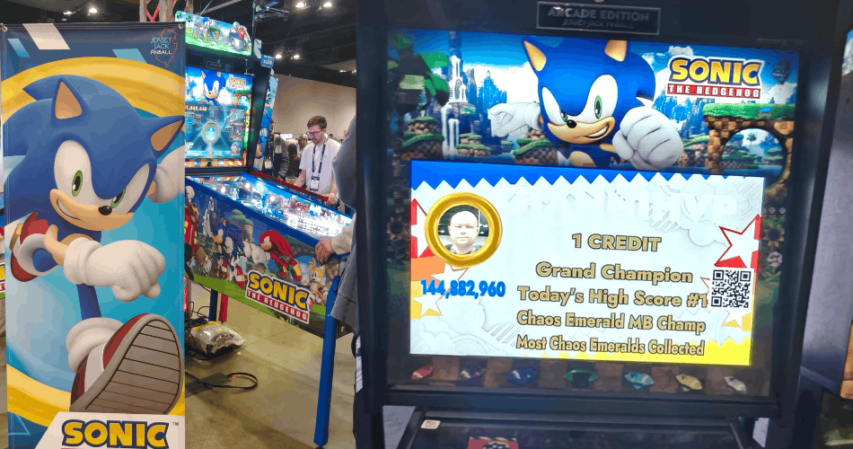 Flipper Sonic Jersey Jack Pinball Les Players Du Dimanche Pinball Expo